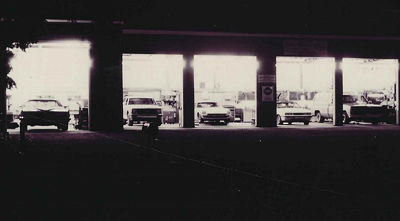 Auto Maintenance Shop at night